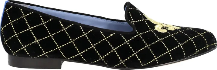 Fleur-de-lis embroidered loafers