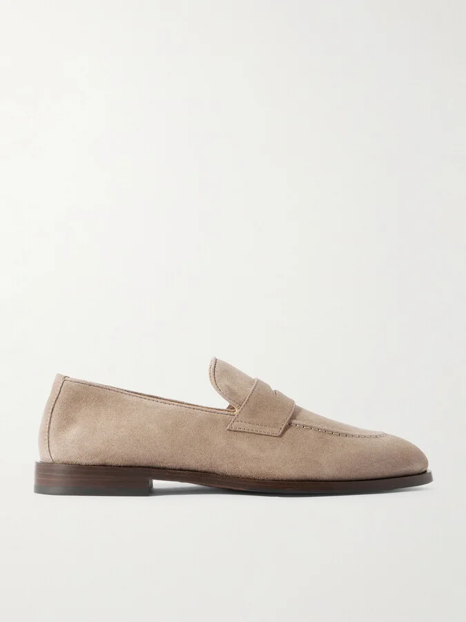 Flex Suede Penny Loafers