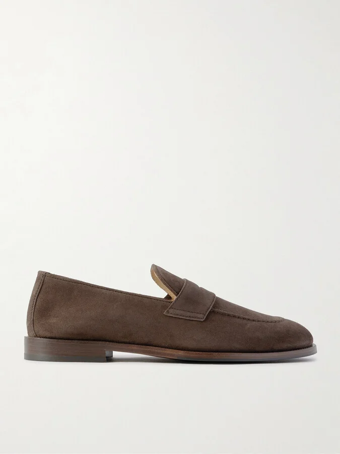 Flex Suede Penny Loafers