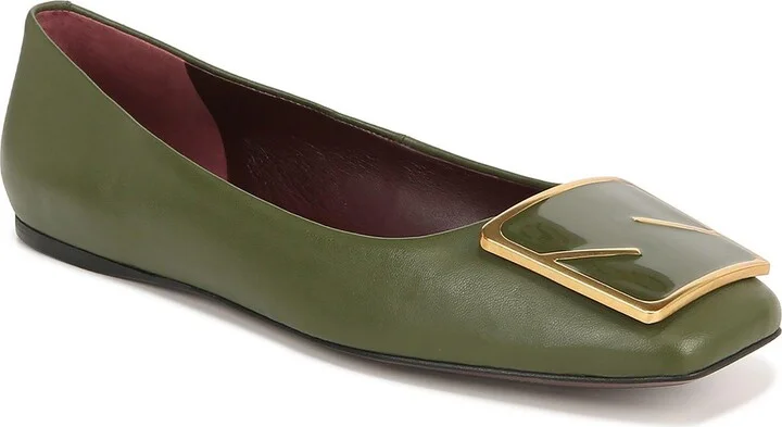 Flexa Amaya 3 Womens Leather Square Toe Ballet Flats