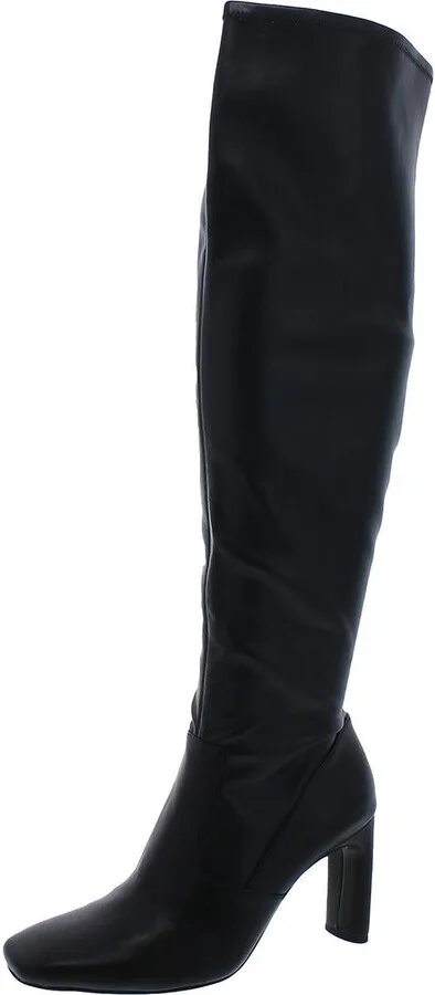 Flexa Tall Womens Faux Leather Pull On Over-The-Knee Boots