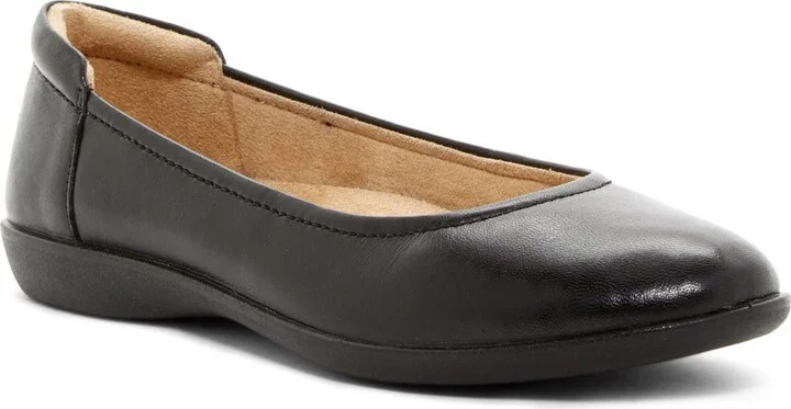 Flexy Leather Flat - Wide Width Available