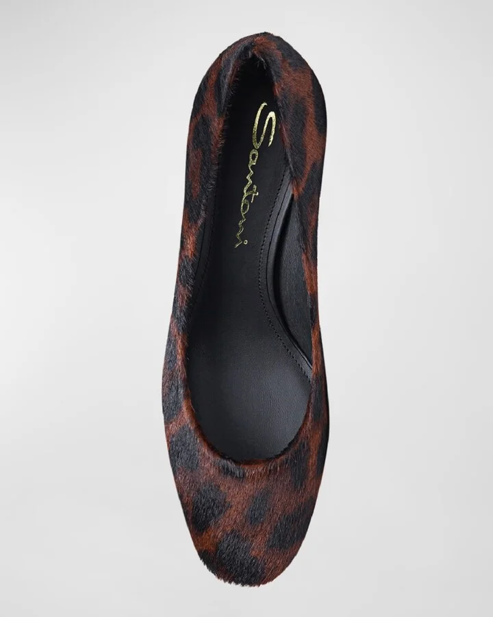 Flight Calf Hair Block-Heel Pumps - Image 4