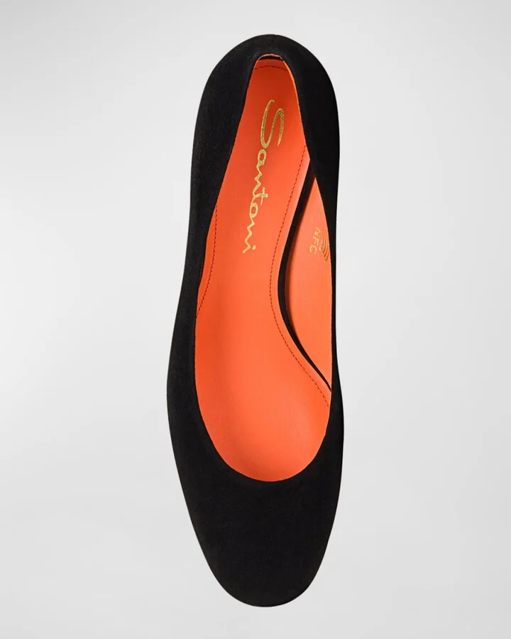 Flight Suede Block-Heel Pumps - Image 5