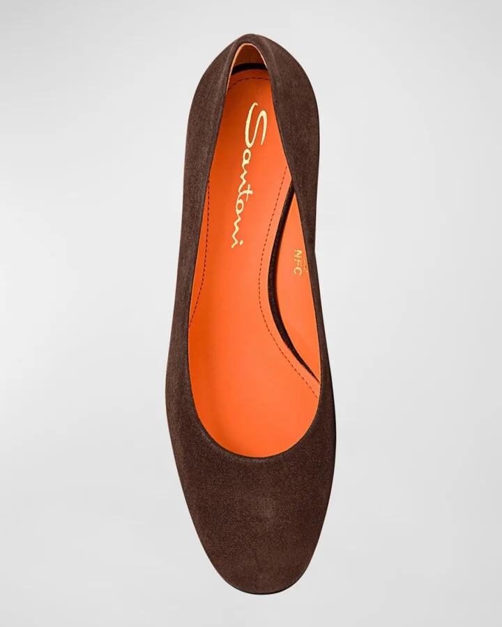 Flight Suede Block-Heel Pumps - Image 2