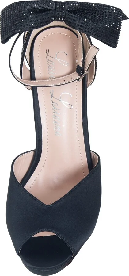 Fling Rhinestone Platform Peep Toe Sandal - Image 3