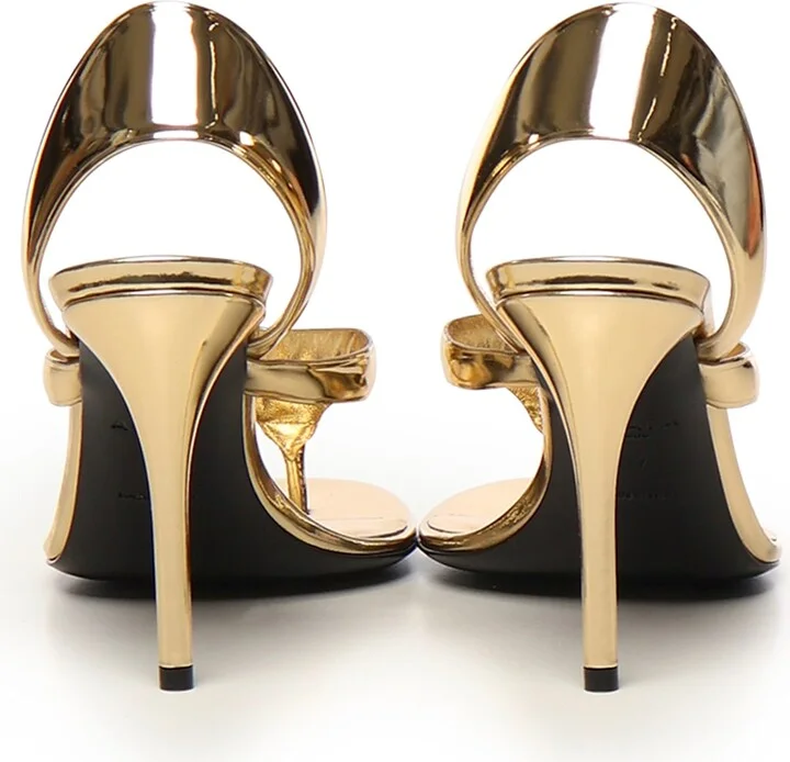 Flip-flop Sandals In Laminated Leather - Image 3