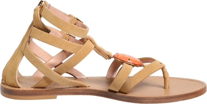 Flip Flops Zipper Ankle Strap Women's Shoes (Pre-Owned)