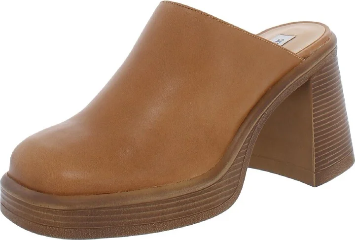 Flirtie Womens Leather Platform Mules