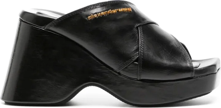 Float 105mm platform leather sandals