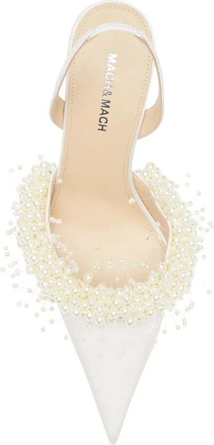 Floating Faux Pearl Slingback Pump - Image 5