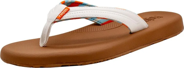Flojos Women's Lanka Debossed Faux Leather Upper Stripe Liner Wimemex