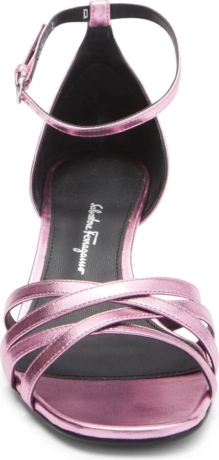 Flor Metallic Leather Sandal - Image 3