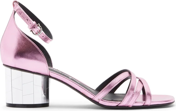 Flor Metallic Leather Sandal - Image 4