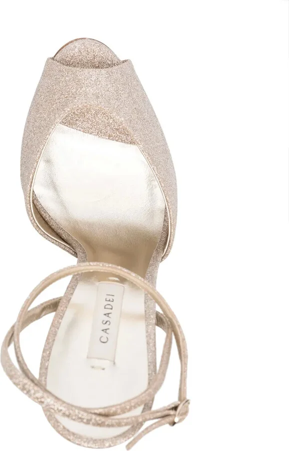 Flora Jolly 140mm glitter sandals - Image 4