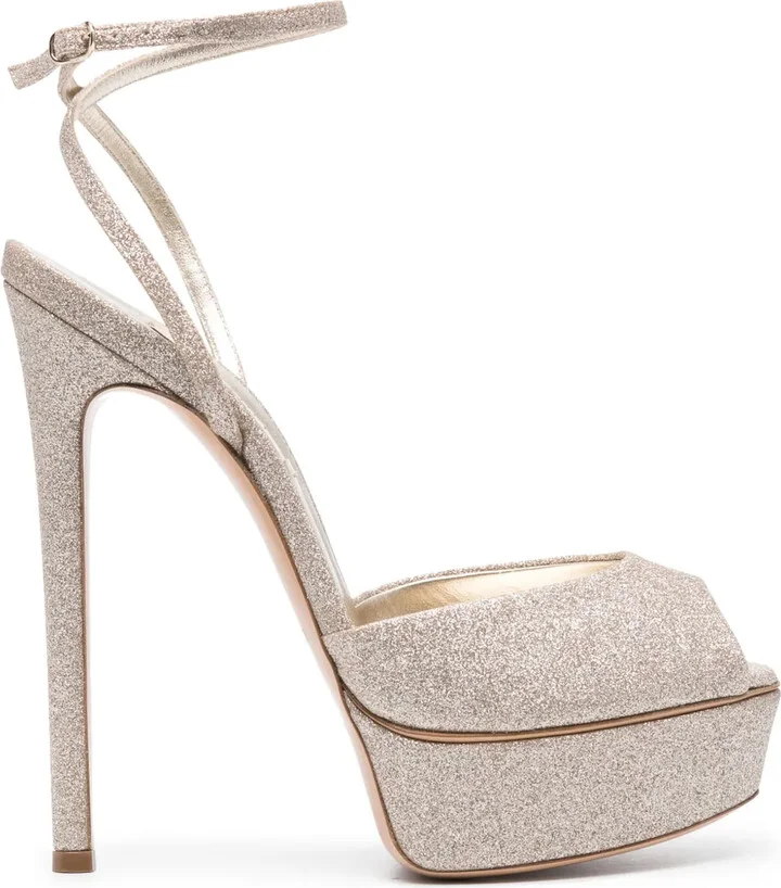 Flora Jolly 140mm glitter sandals