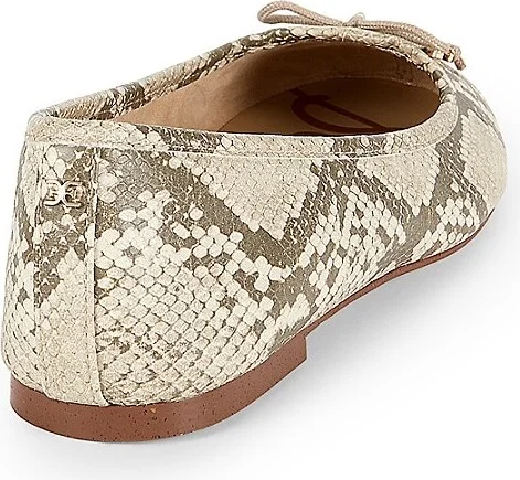 Flora Python-Embossed Ballet Flats - Image 3