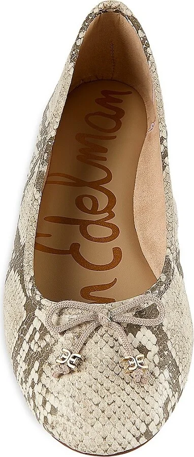 Flora Python-Embossed Ballet Flats - Image 5