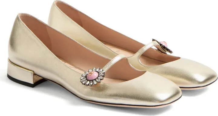 Floral Appliqué Ballerina Shoes - Image 2