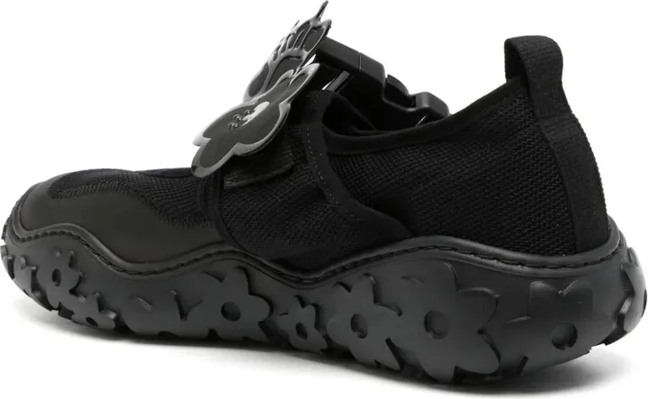 Floral-Appliqué Buckled Sneakers - Image 3