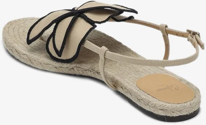 Floral Appliqué Flat Sandals - Image 2