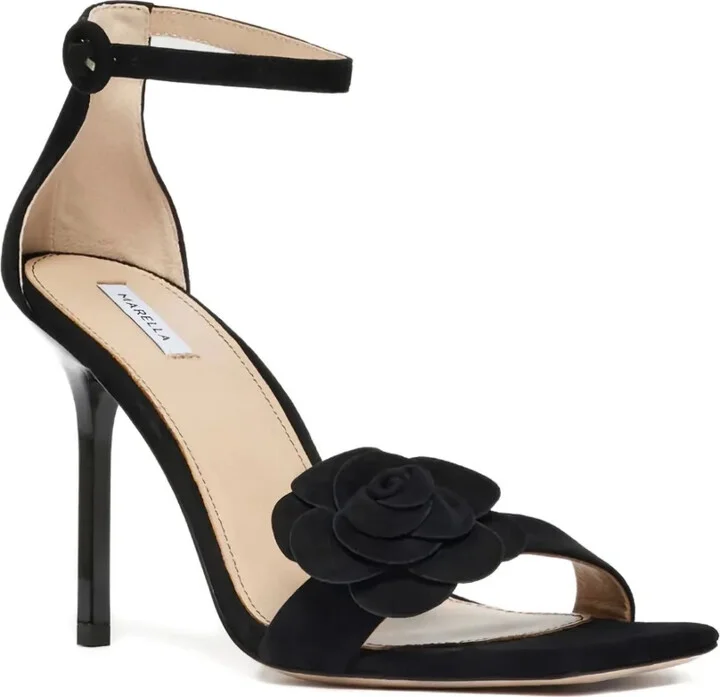 Floral-Appliqué Heeled Sandals - Image 2