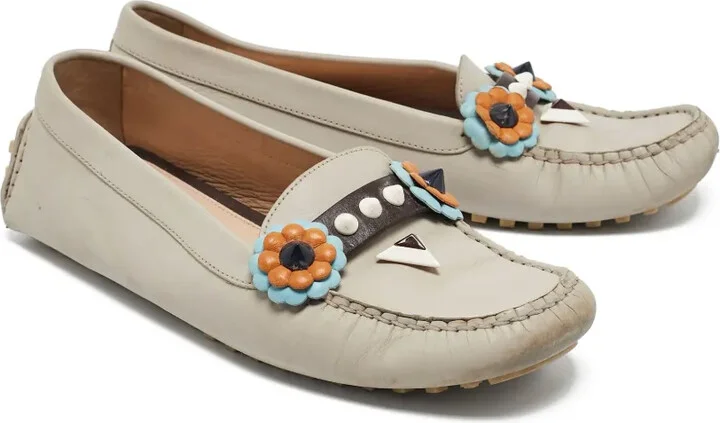 Floral-Appliqué Loafers - Image 2