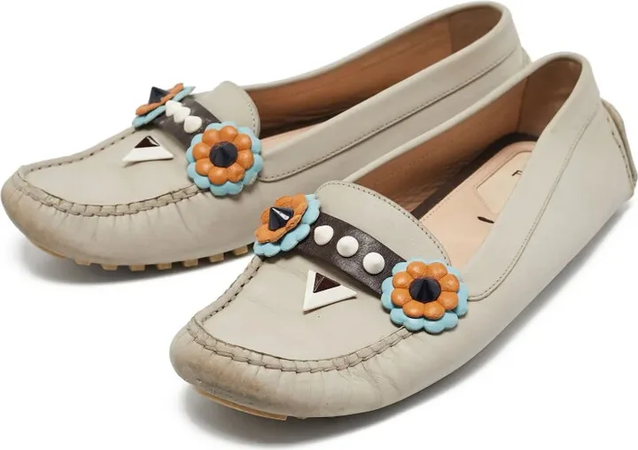 Floral-Appliqué Loafers - Image 3