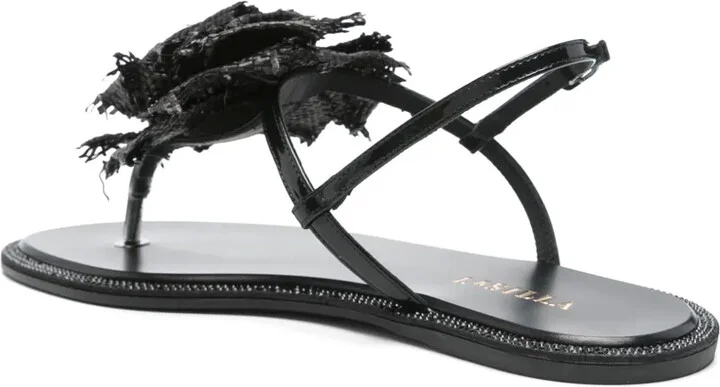 Floral-Appliqué Sandals - Image 3
