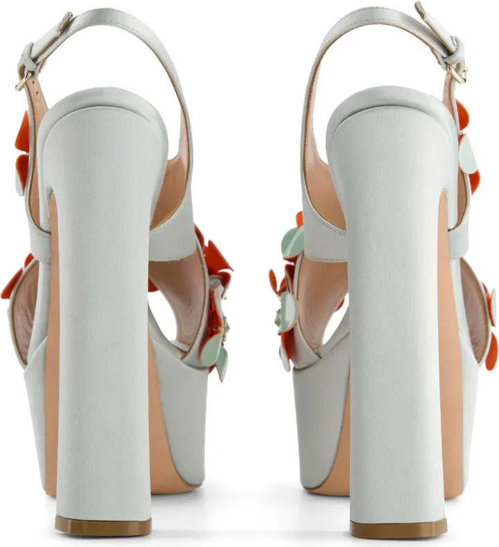 Floral-Appliqué Sandals - Image 4