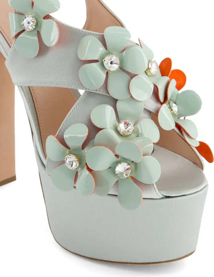 Floral-Appliqué Sandals - Image 5