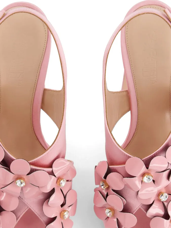 Floral-Appliqué Sandals - Image 2