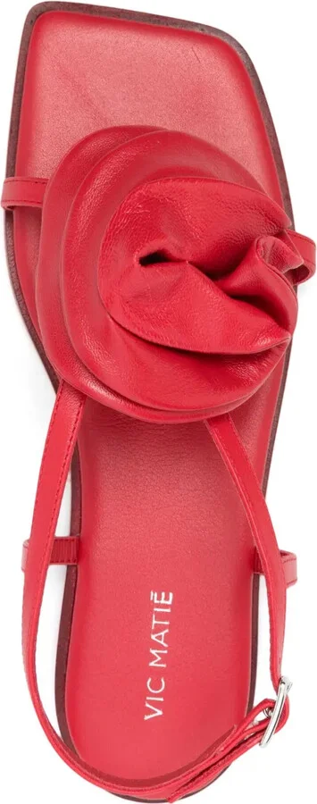 Floral Appliqué Sandals - Image 4