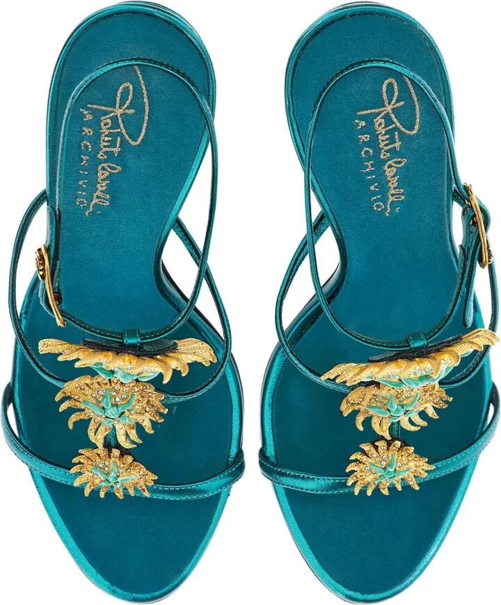 Floral-Appliqué Sandals - Image 4