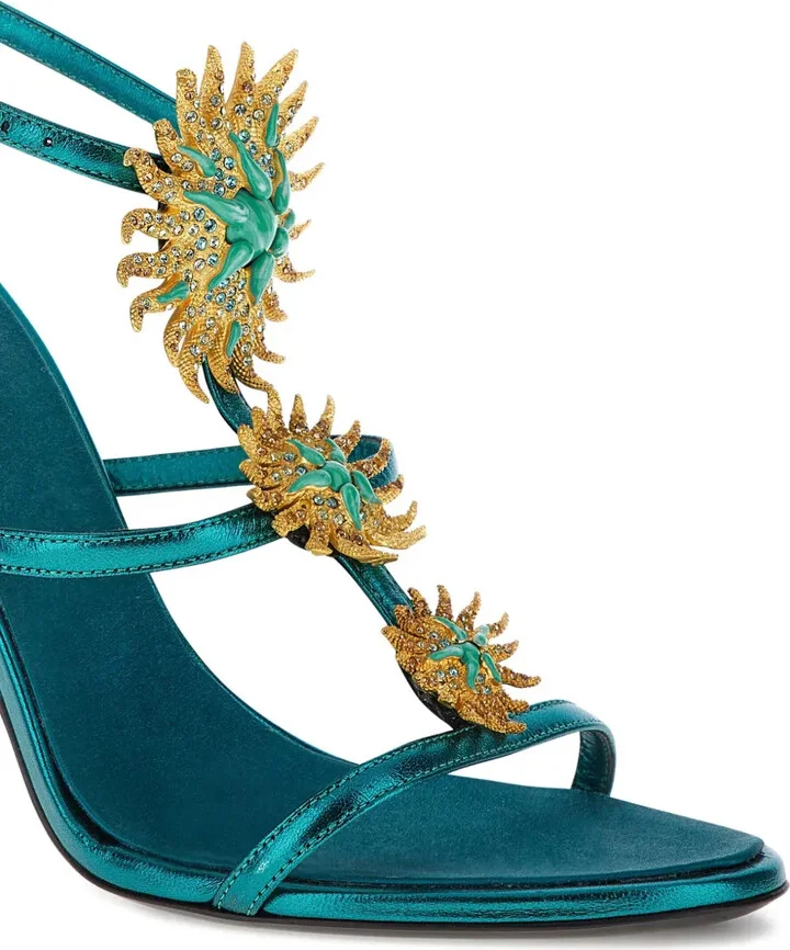 Floral-Appliqué Sandals - Image 5