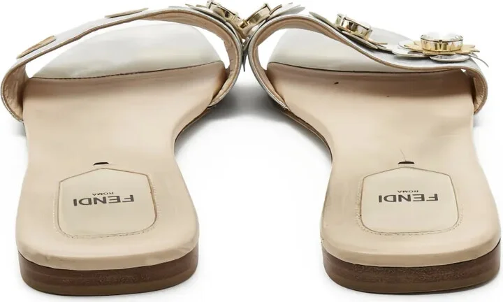 Floral-Appliqué Sandals - Image 3