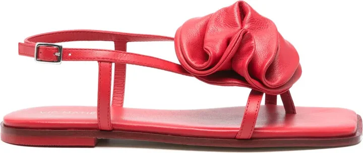 Floral Appliqué Sandals