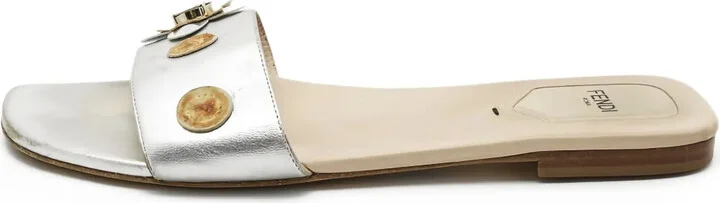 Floral-Appliqué Sandals