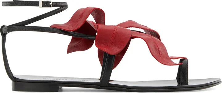 Floral Appliqué Sandals
