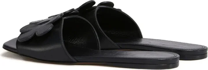 Floral-Appliqué Slide Sandals - Image 3