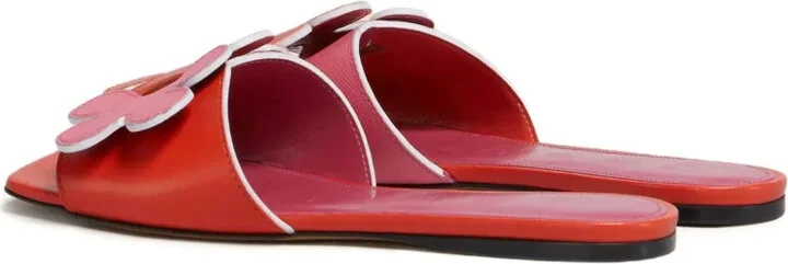 Floral-Applique Slide Sandals - Image 3