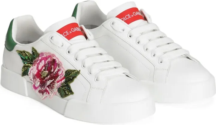Floral-Appliqué Sneakers - Image 2