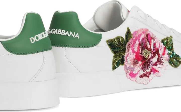 Floral-Appliqué Sneakers - Image 5