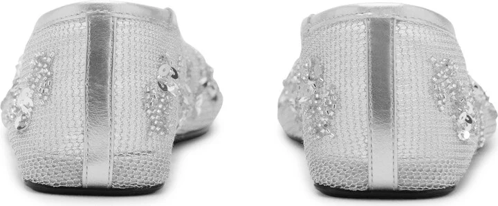 Floral Embellished Mesh Ballet Flat - Image 5