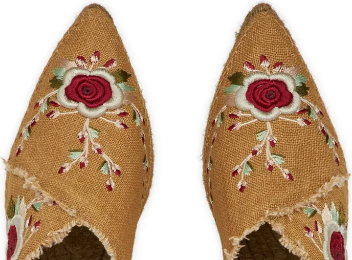 Floral Embroidered Espadrilles - Image 3