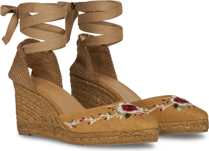 Floral-Embroidered Espadrilles - Image 2