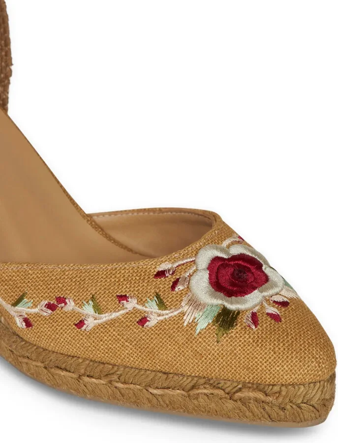 Floral-Embroidered Espadrilles - Image 4
