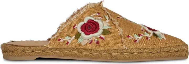 Floral Embroidered Espadrilles