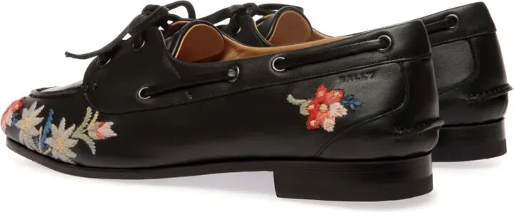 Floral-Embroidered Mocassin - Image 3