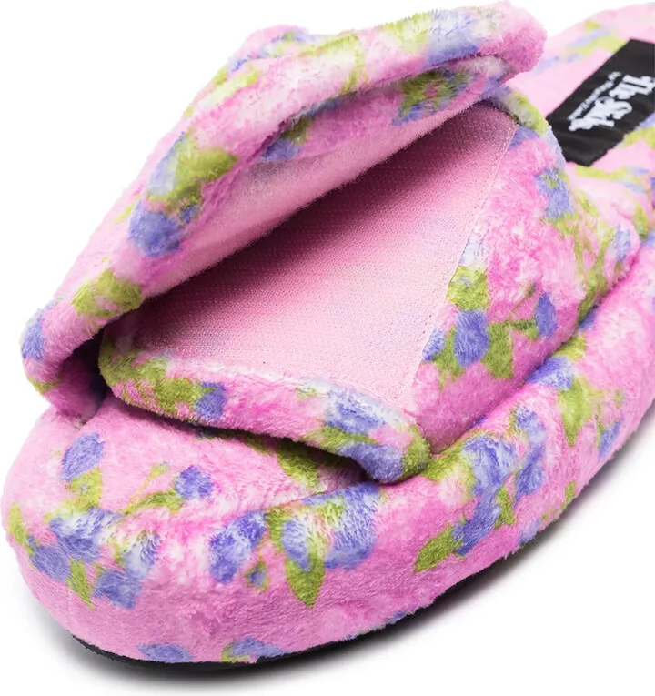 Floral-Embroidered Slides - Image 2